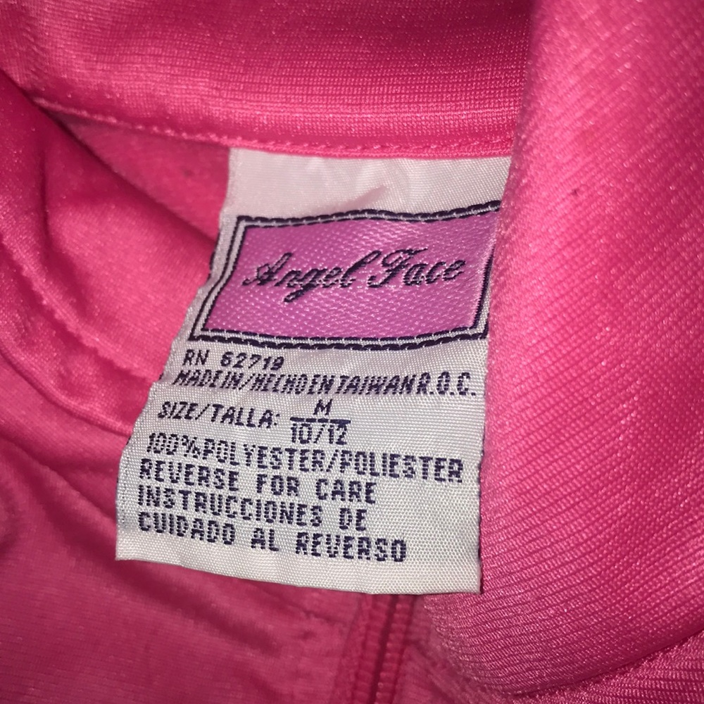 Angel face| Girls pink varsity jacket